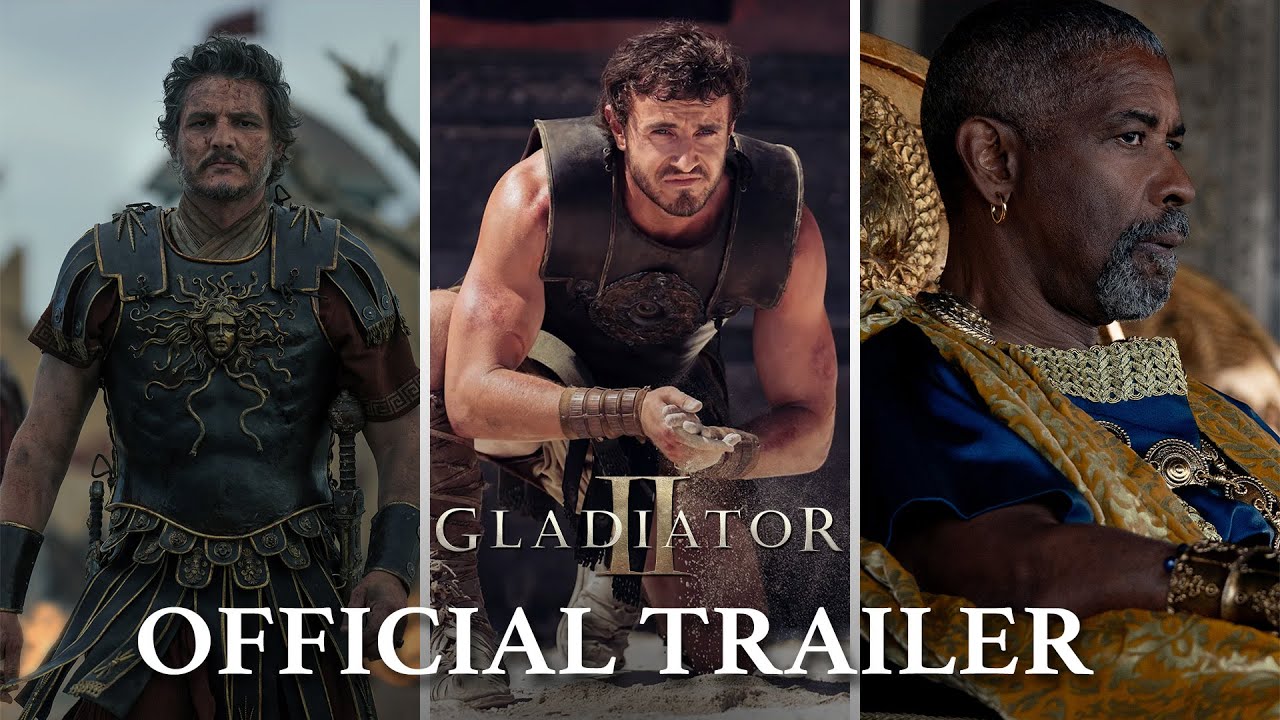 Gladiator II | Official trailer (2024 film) - Paul Mescal, Pedro Pascal, Denzel Washington - YouTube