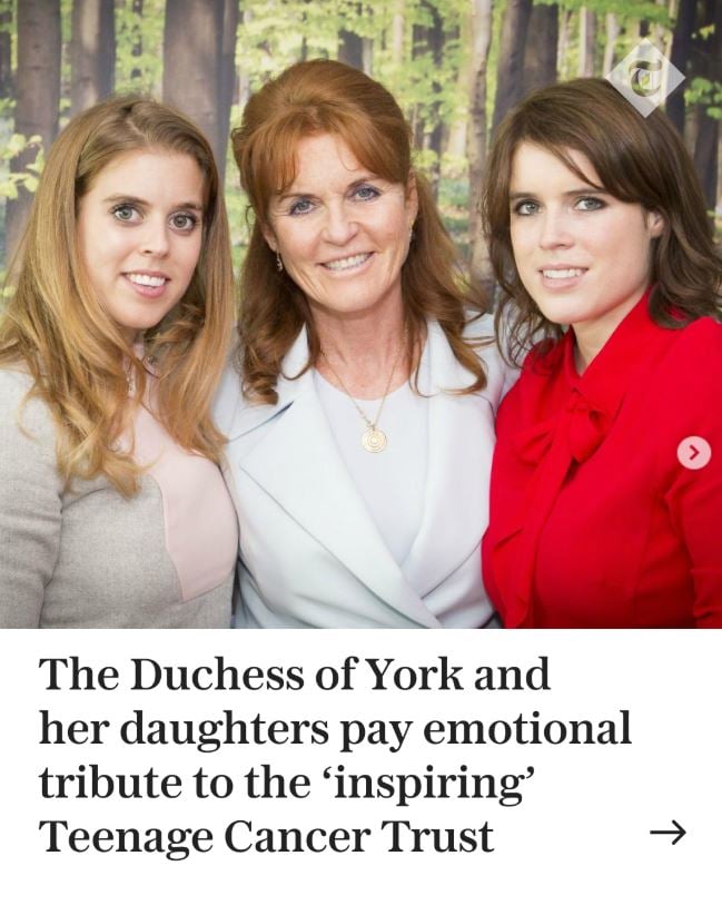 Sarah Ferguson defends a noble cause alongside her daughters