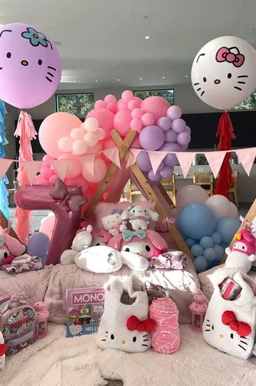 Kylie Jenner in Mood of Celebration for the consecutive birthdays of children