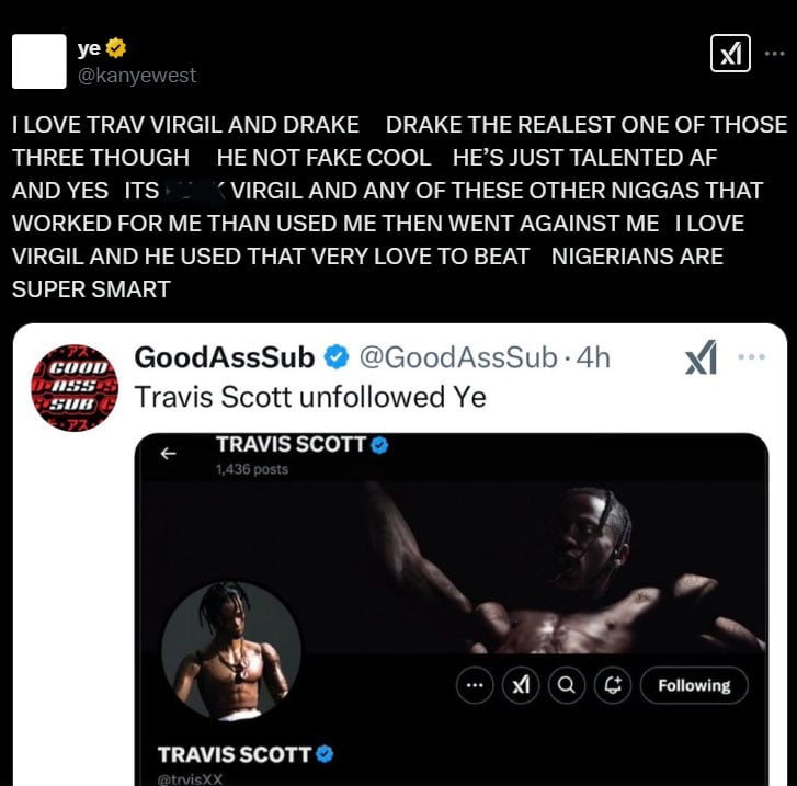 Kanye West faces a big blow to the shocking diatribes on X?