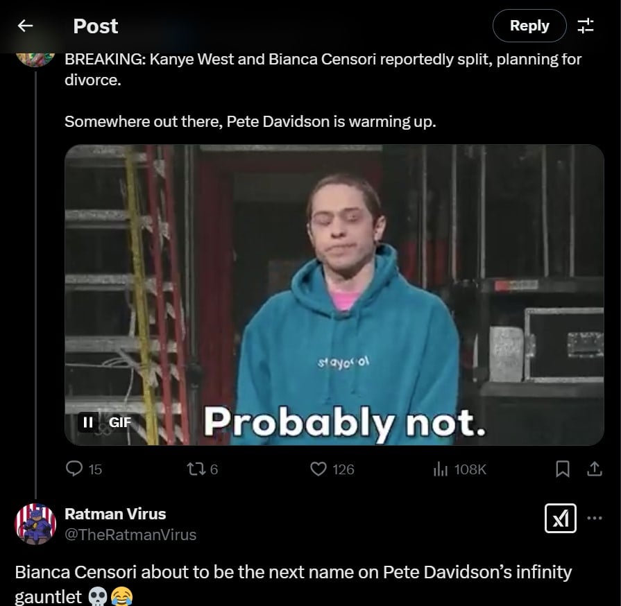 Pete Davidson acquires an opportunity in the middle of Kanye West, Divorce drama of Bianca Censori