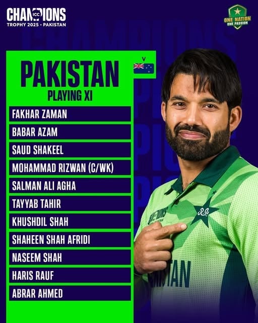 Pakistani squad. - PCB