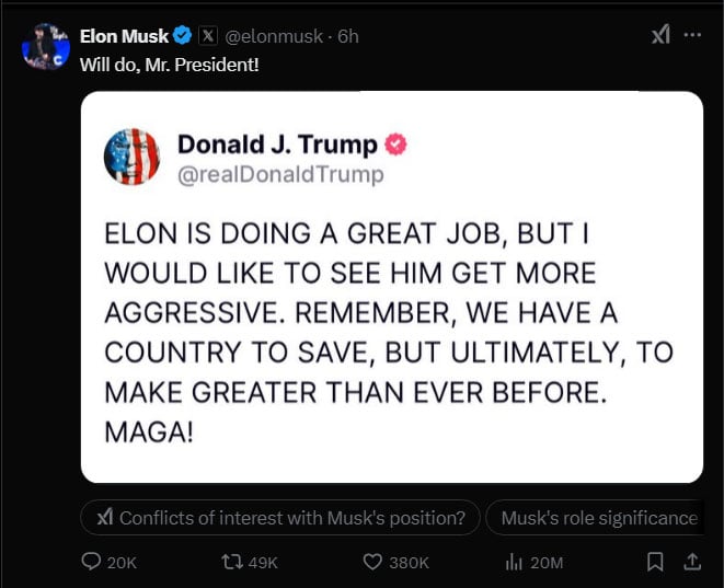 Musk orders federal employees to justify their jobs or to face a dismissal