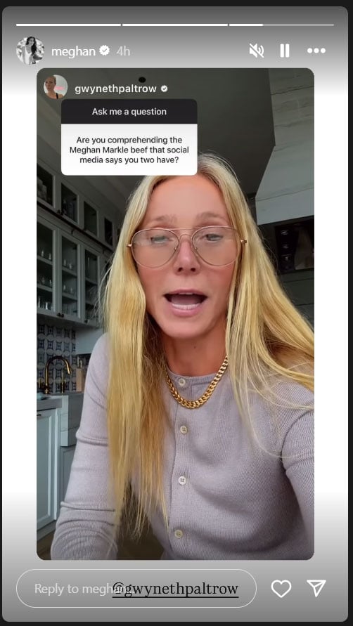 Gwyneth Paltrow finally responds to his beef with Meghan Markle directly