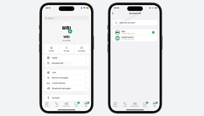 This screengrab displays the next WhatsApp function. - Wabetainfo