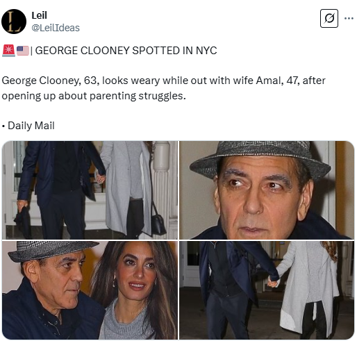 George Clooney, wife Amal is released in New York after sharing parental difficulties