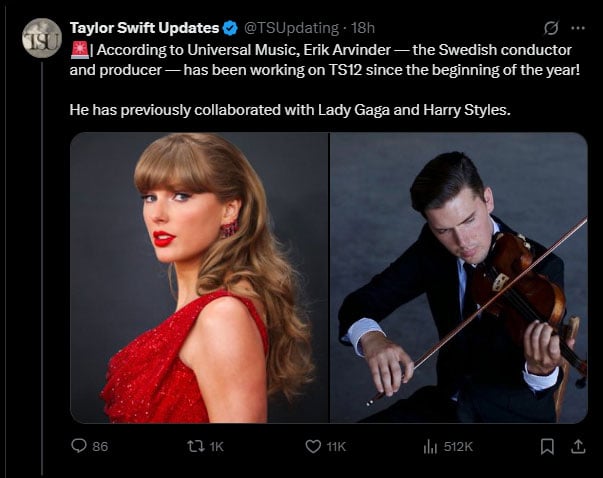 Taylor Swift fans react with passion to his album TS12 announces