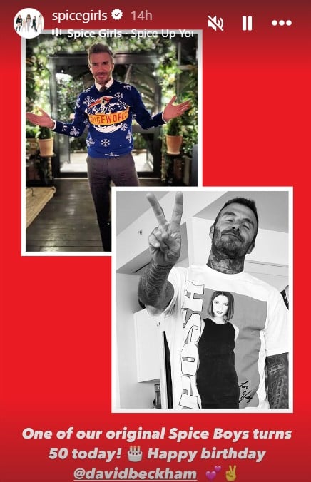 Spice Girls gives David Beckham an ardent nickname in birthday tribute