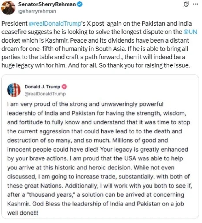 President Trump has greatly praised for giving a mediation role in solving the cashmere problem