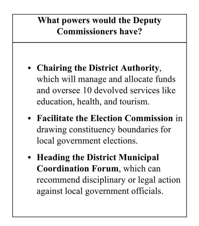 The local government of Punjab Bill empowers the DCs, the elected officials