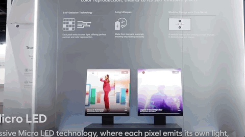 LG Show micro led screens from zero bbezel