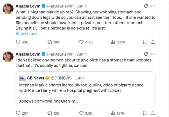 Meghan Markle Haters losing her head on her baby dancing