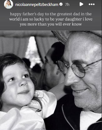 Nicola Peltz famous dad with a sweet message while Brooklyn Beckham remains silent
