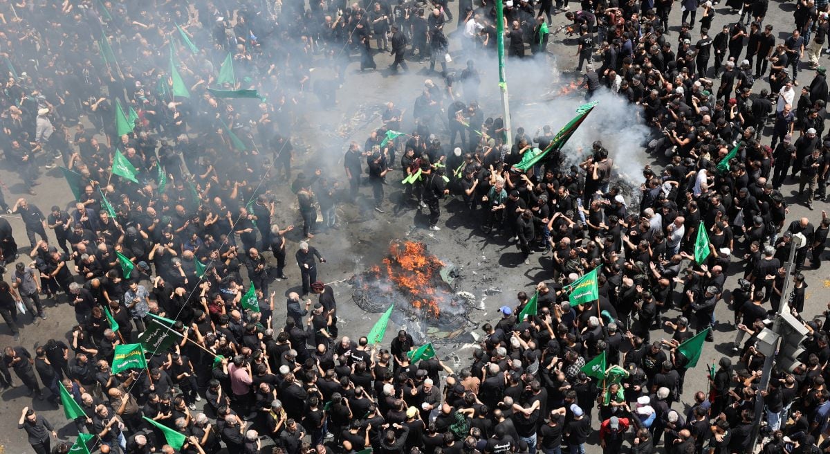 Iranian mourning people attend a ceremony to mark Ashura in Tehran, Iran, July 6, 2025. - Reuters