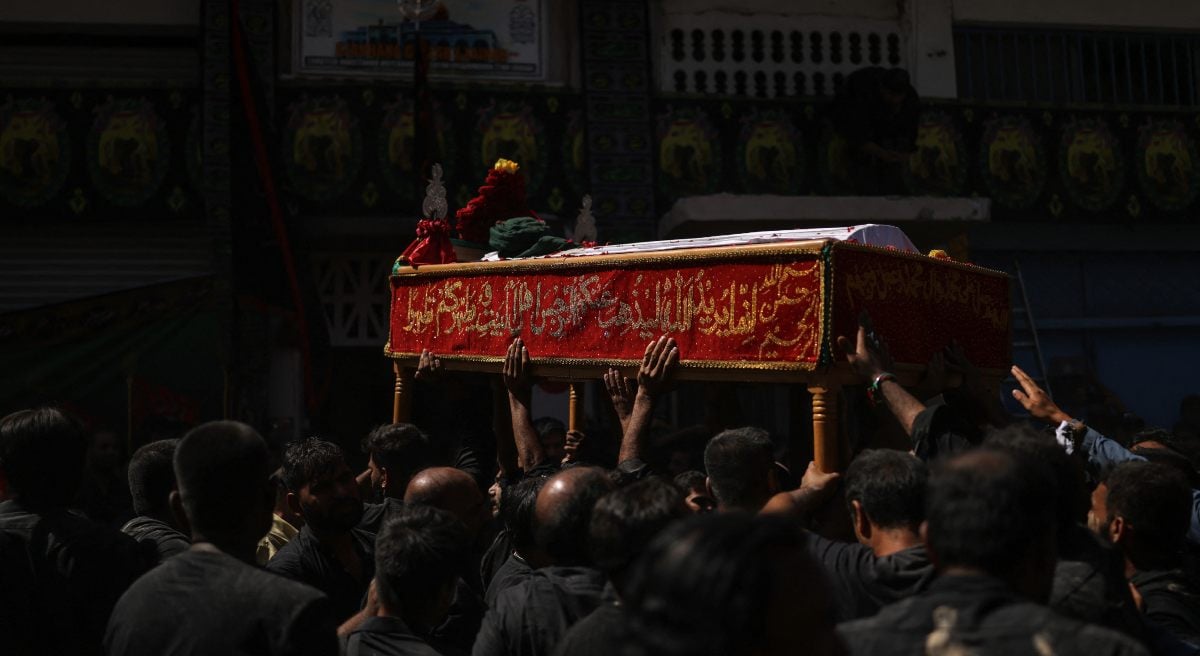 The mourning people living in Greece attend a Muharram procession in Mark Ashura, Piraeus, Greece, July 6, 2025. - Reuters