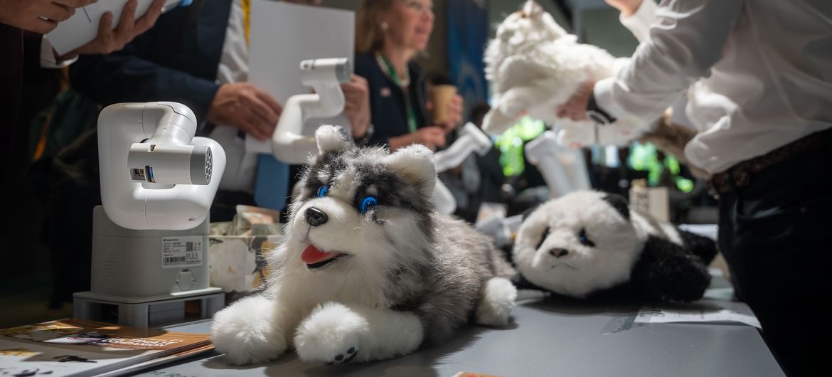 Tech exhibited at AI for the good world summit in Geneva. Tech exhibited at AI for the good world summit in Geneva.