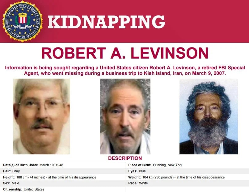 Display of special agent Robert A Levinson. - FBI