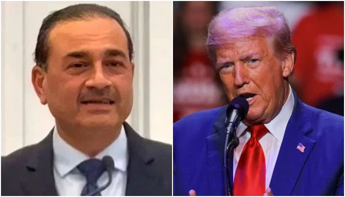 A collage showing Marshal Asim Munnir (left) and President Donald Trump. - ISPR / Reuters / File