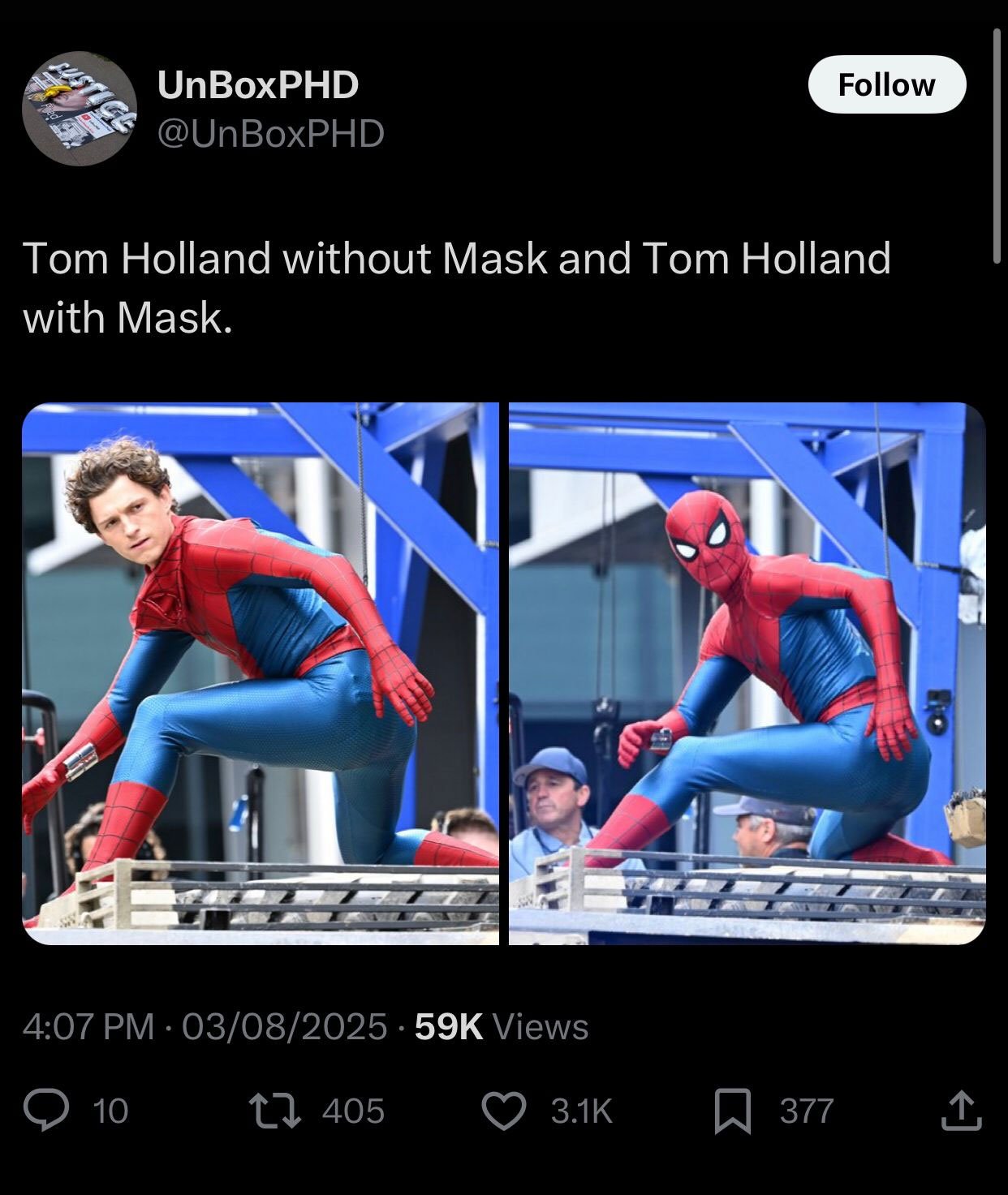 Tom Hollands Fresh Look of New Spider-Man Revealed