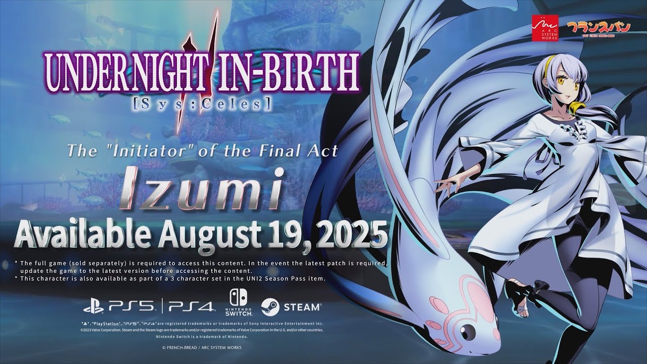 [UNI2]Trailer Izumi Reveal - Under Night in -Birth II SYS: Celes - YouTube