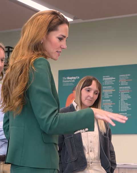 Kate Middleton disprains rumors of wig with beautiful hair in the last appearance