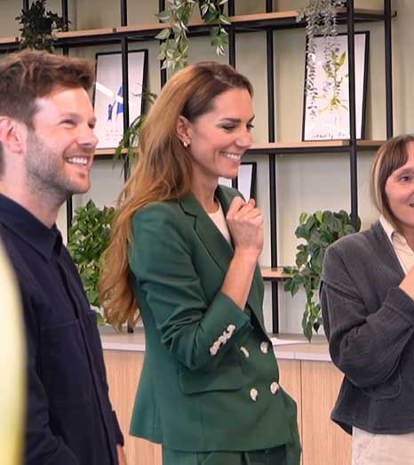 Kate Middleton disprains rumors of wig with beautiful hair in the last appearance