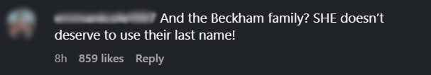 Nicola Peltz said he dropped Beckham's name after the Snob Renewal Snob to the parents-in-law