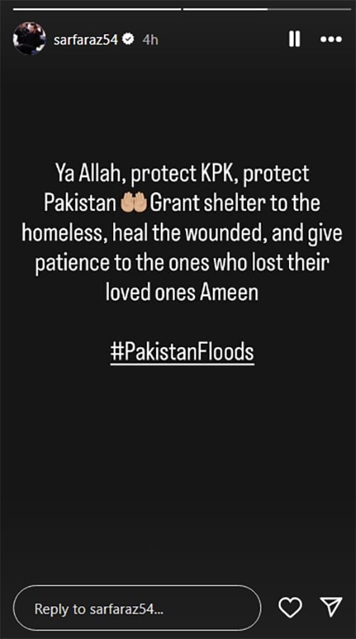 Celebrities, cricket players mourn the devastation of floods in northern Pakistan