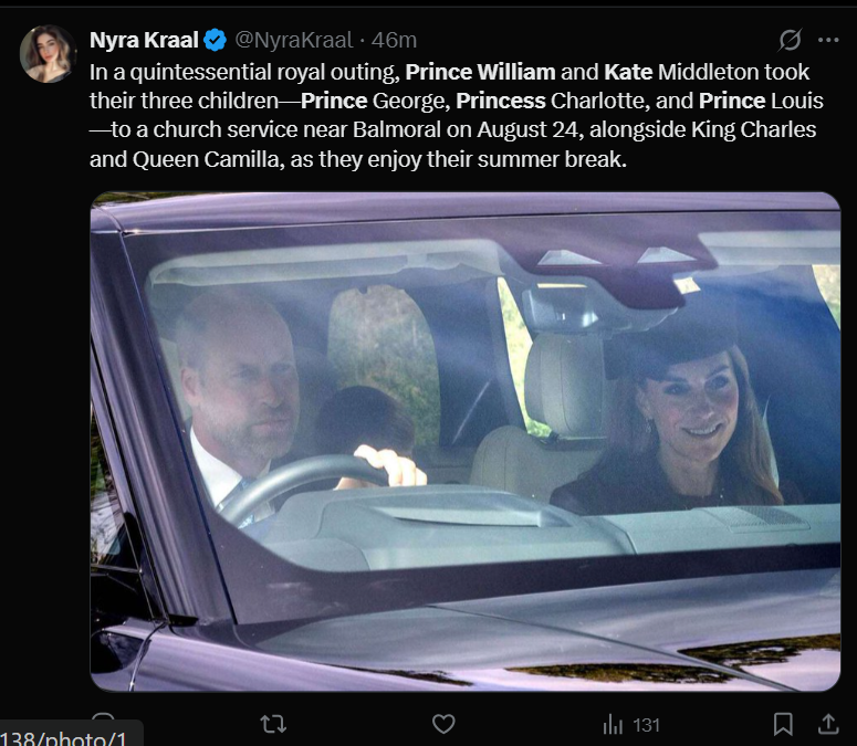 Kate Middleton, Prince William goes out with George, Charlotte and Louis: see the photos