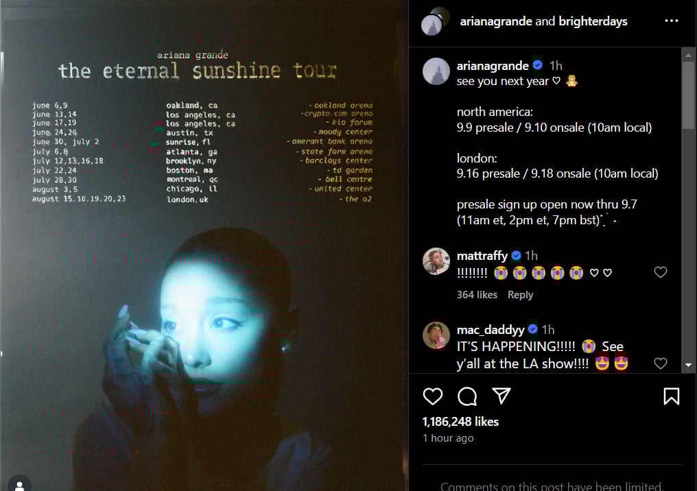 Ariana Grande gives fans what they have been waiting for for years