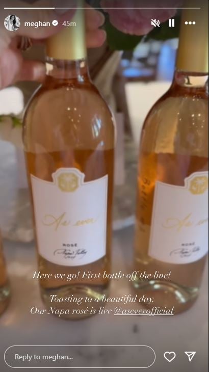 Meghan Markle breaks the Instagram break with a new rosé wine