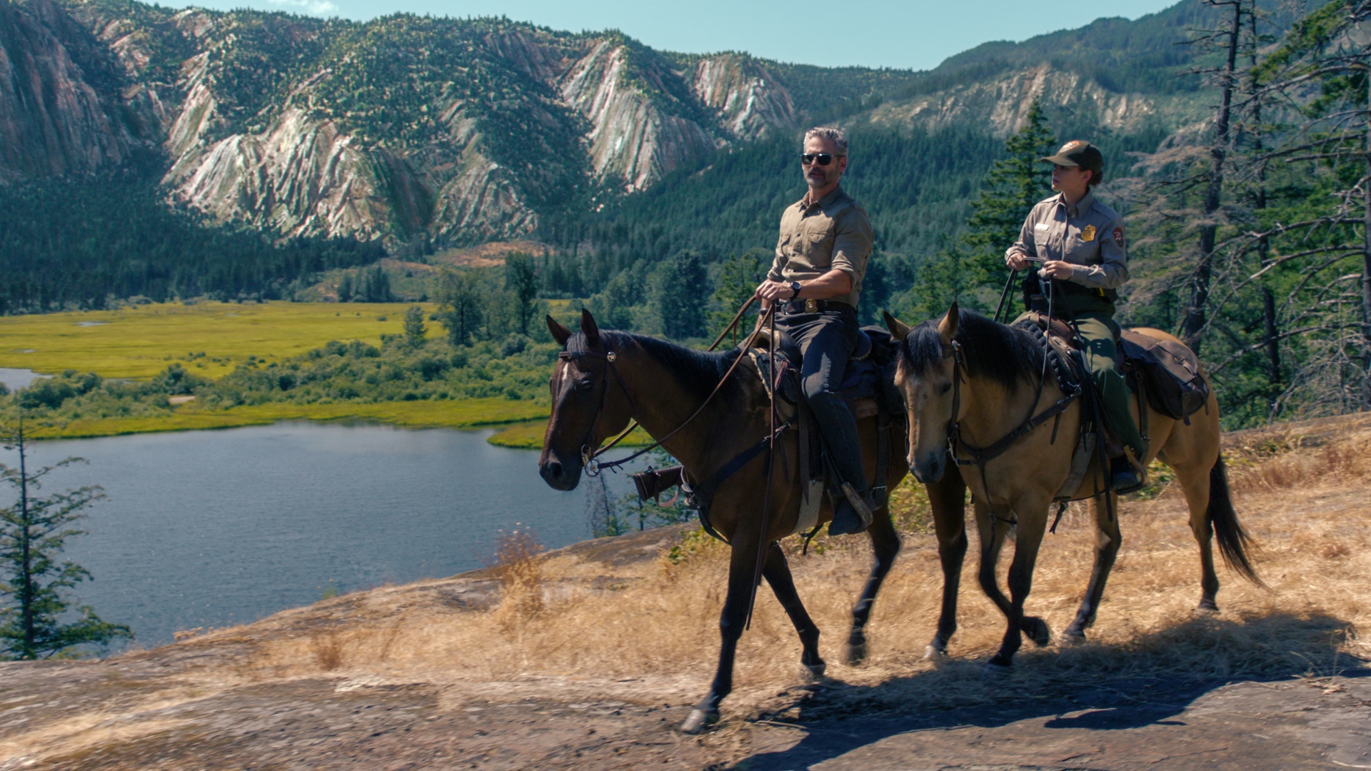 Kyle and Vasquez go up horses in season 1 saved