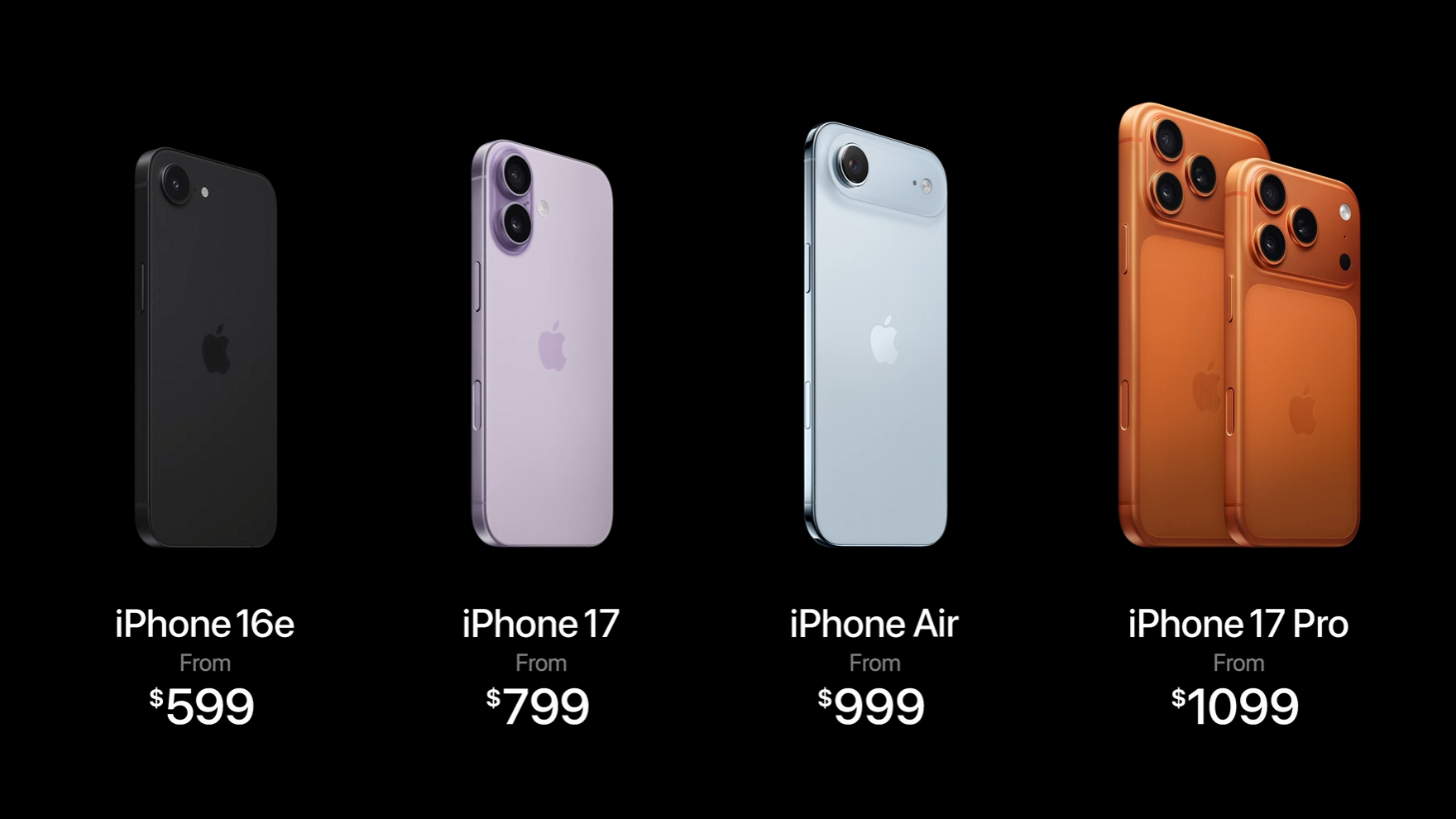 Screenshot of the Apple & # 039 event; S September 2025