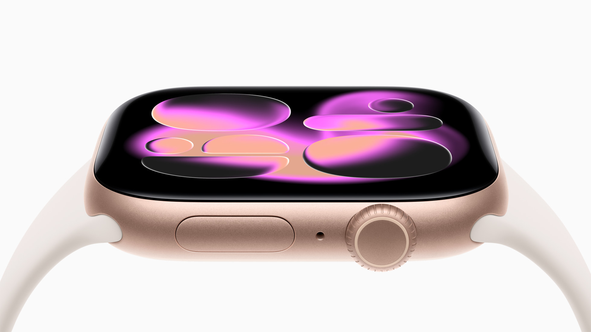A close -up of the new liquid glass design for Apple Watch