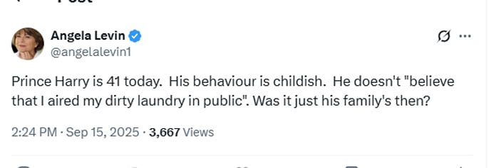 Meghan, Harrys' major critic reacts to his remarks concerning the replacement
