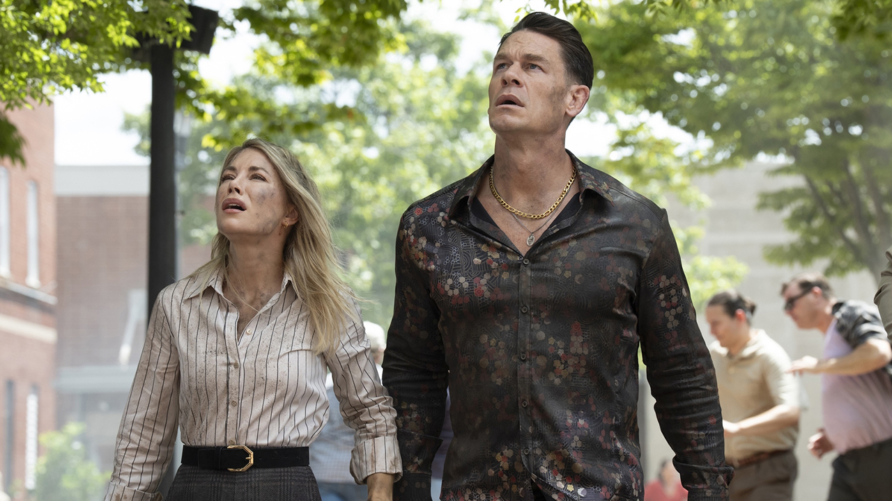 Emilia Harcourt # 2 and Chris Smith # 1 Search in Peacemaker Season 2 Episode 3