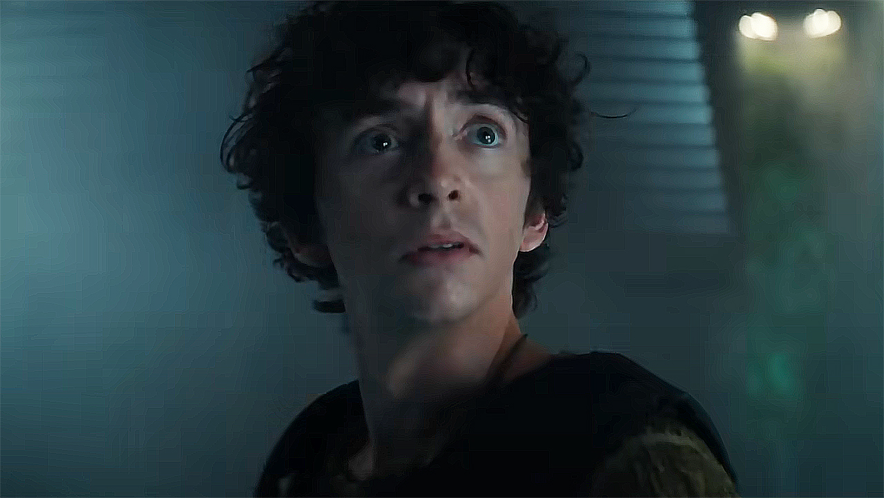 Kavalier boy looks worried while looking at something out of camera in Alien: Earth Season 1 Episode 8