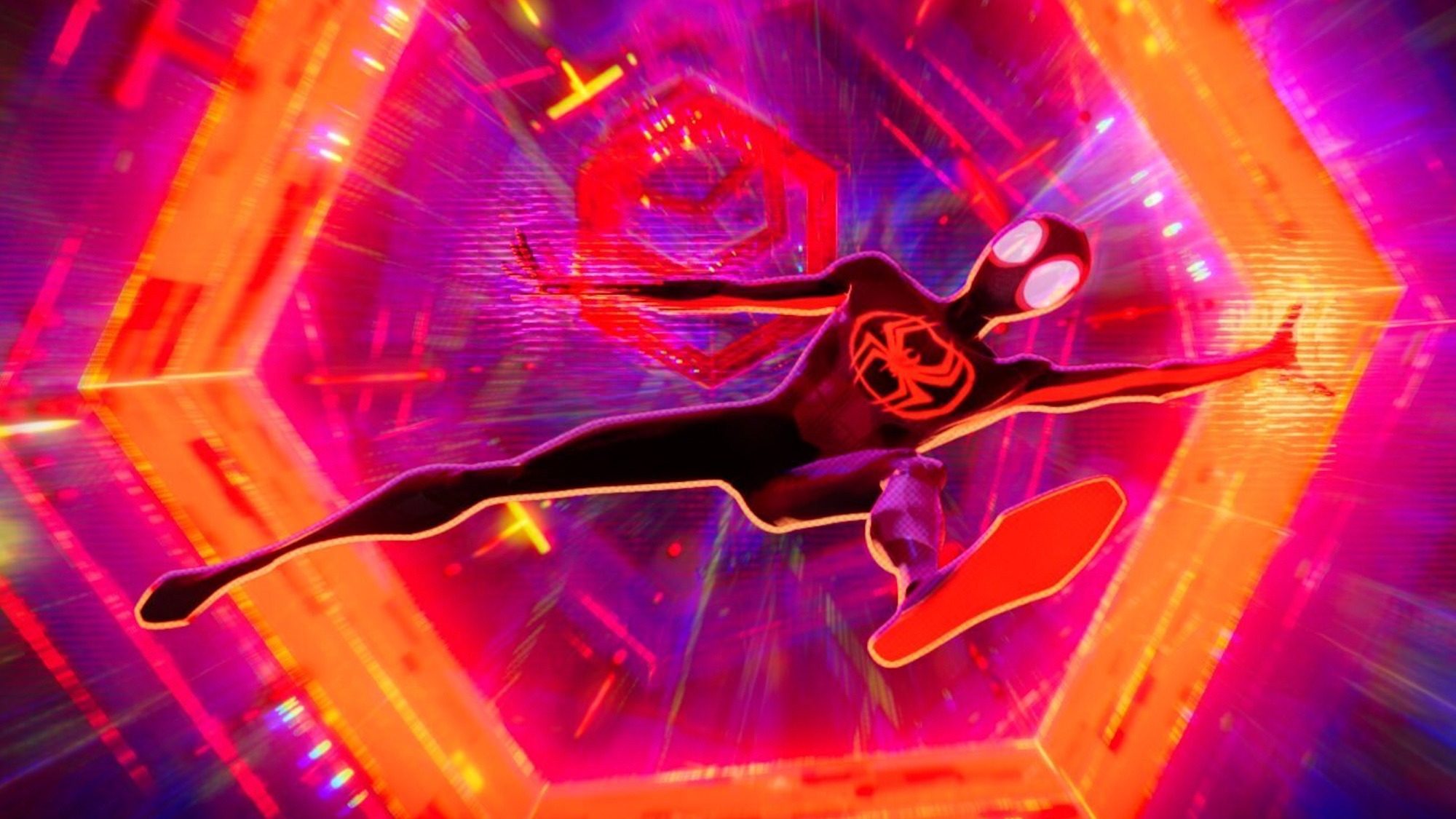 Miles in Spider-Man: through the payment of Spider
