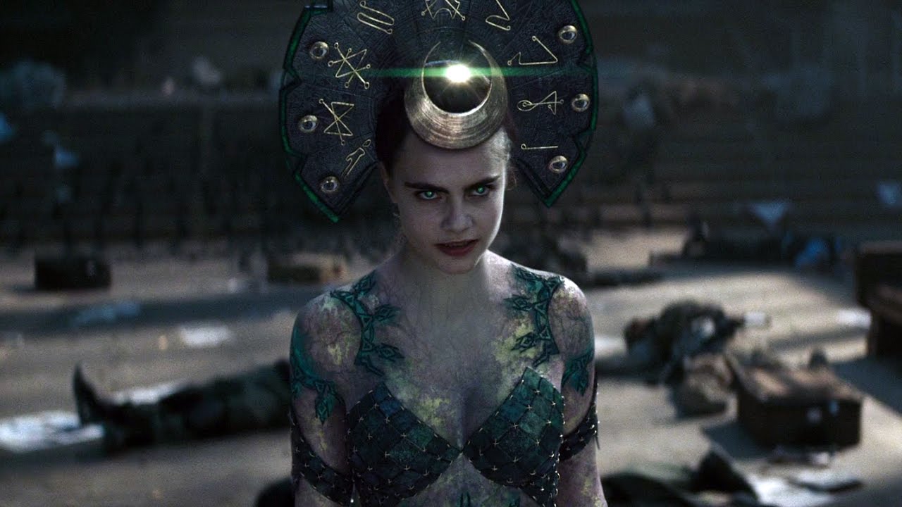 The Enchantress of Cara Delevigne in the film Suicide Squad 2016