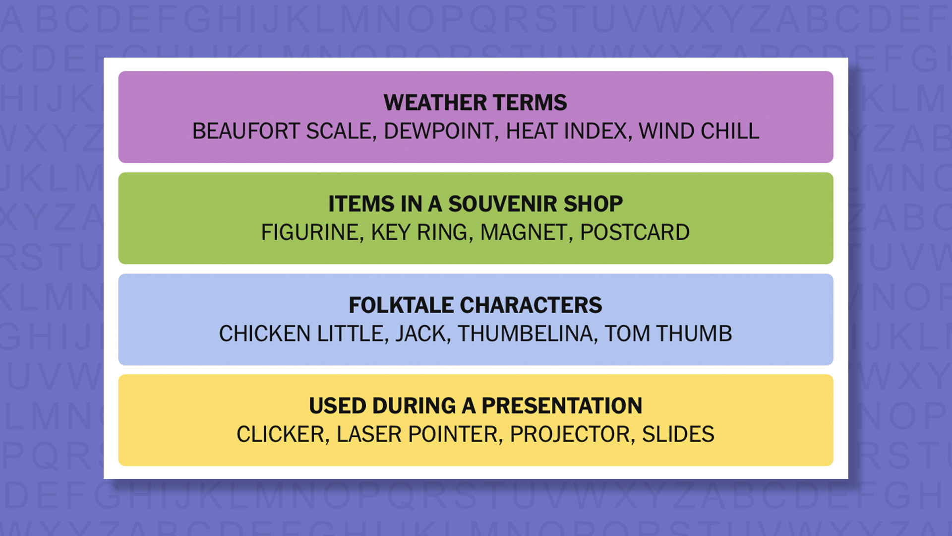 NYT Connections answers for game 859 on purple background