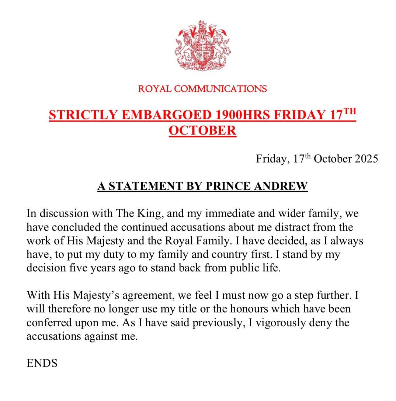 Source: Royal Family Website