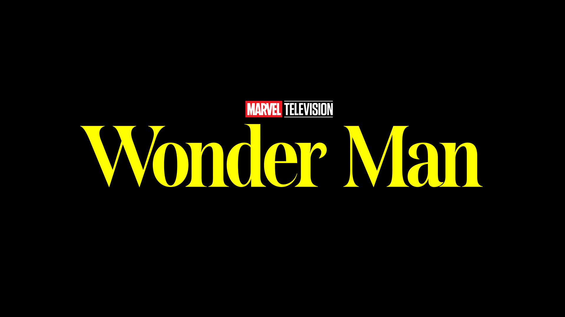 The official logo for Marvel Marvel TV show displayed in yellow text on black background