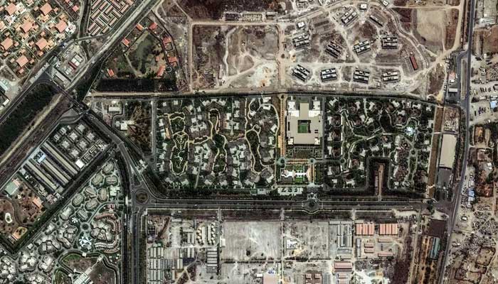 A satellite image shows the Vantara wildlife center, run by tycoon Mukesh Ambanis' philanthropic arm Reliance Industries, in Jamnagar, Gujarat, India, May 3, 2025. — Reuters