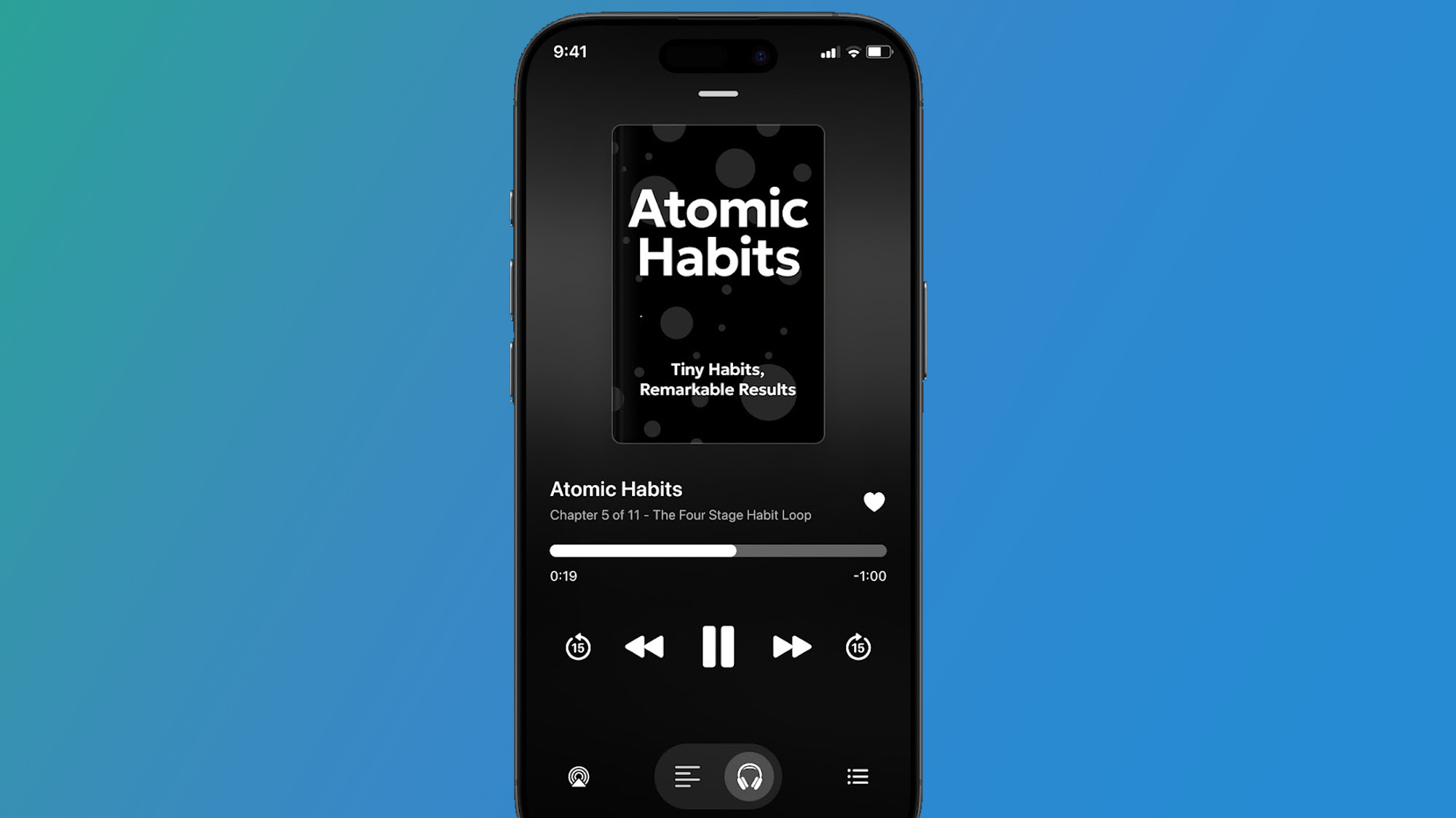 An Android phone on a green and blue background displaying the Wiser application