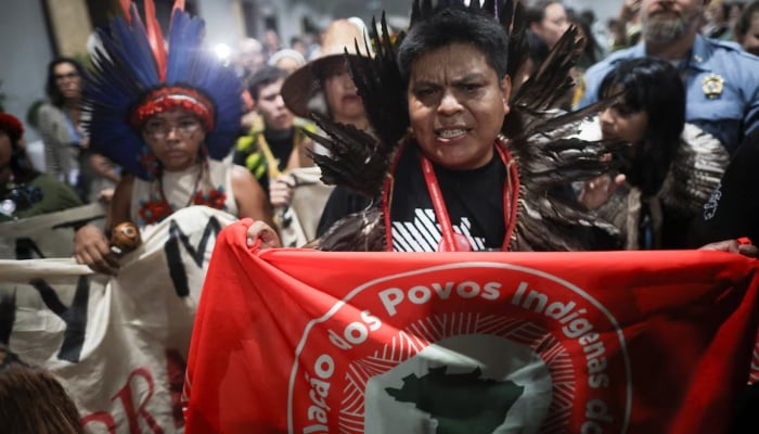 Citizens participate in the People's Plenary at the United Nations Climate Change Conference (COP30), in Belém, Brazil, November 21, 2025. — Reuters