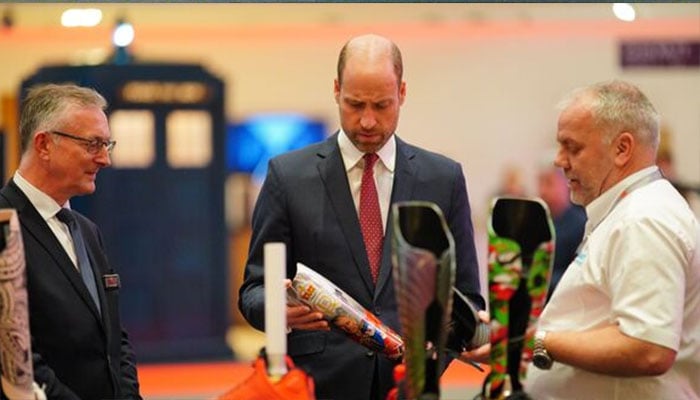 Prince William gets a lesson in Welsh ingenuity