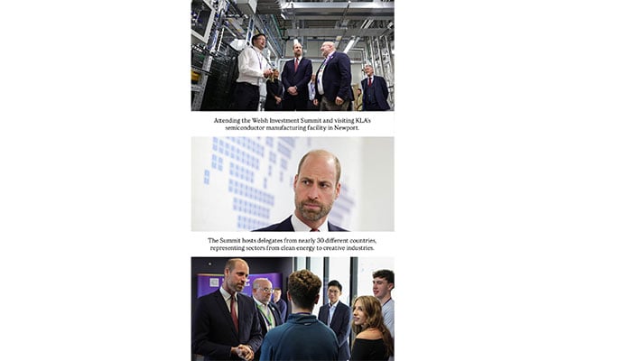 Prince William shared highlights of his KLA tour on Instagram.