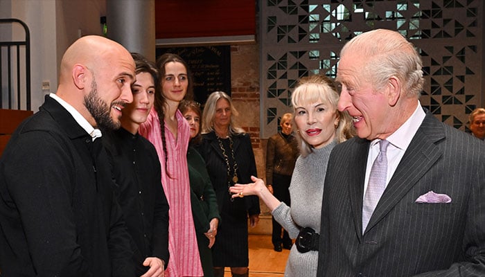 King Charles smiling at the Donatella Flick LSO 2025 competition