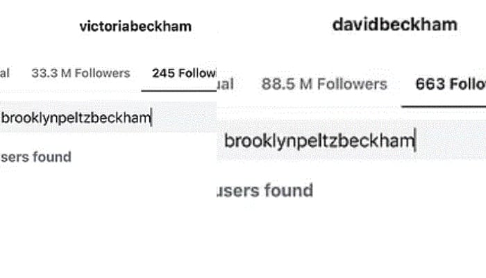 David and Victoria Beckham no longer follow Brooklyn on Instagram