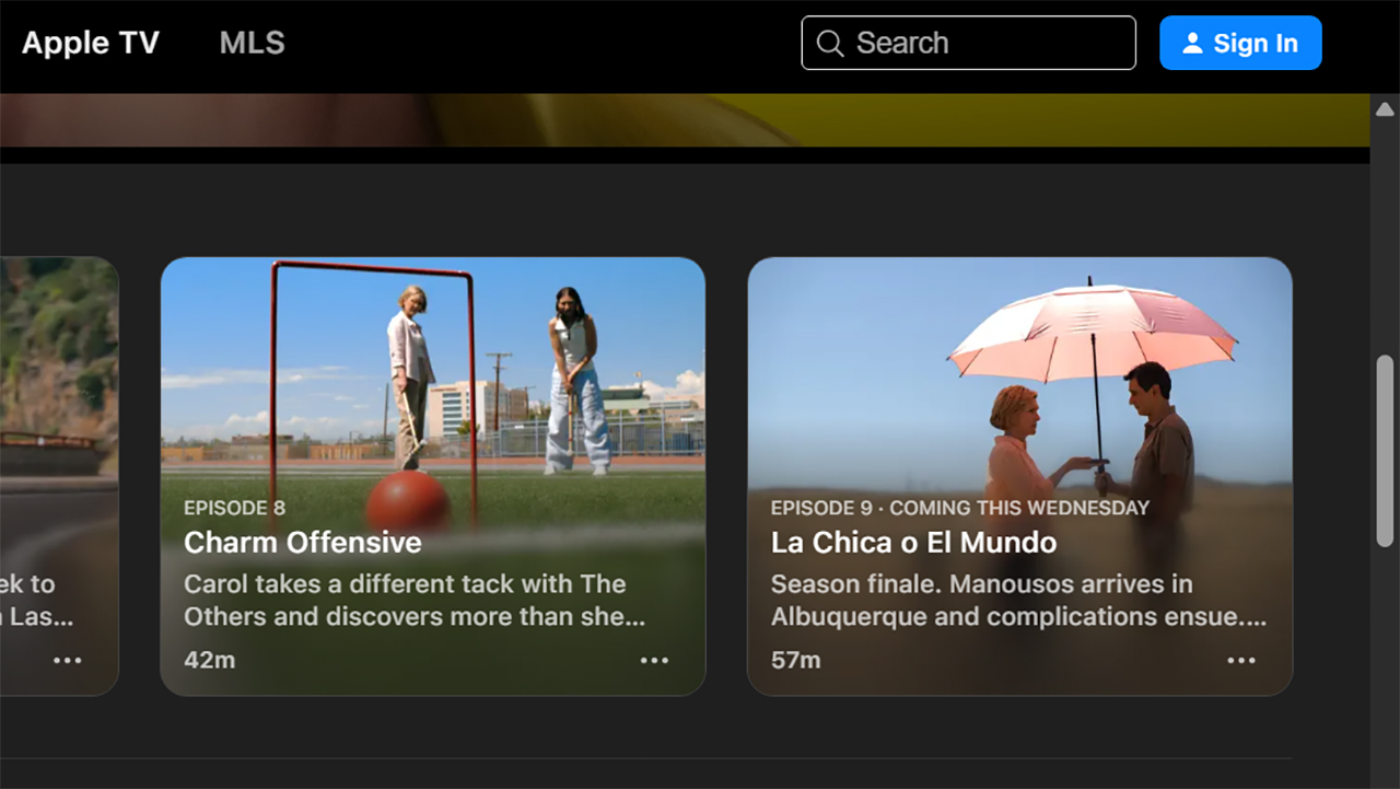 A screenshot showing episode 9 of Pluribus will be released on Apple TV on Wednesday, December 24.
